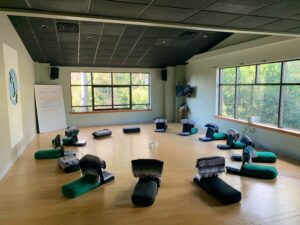 Yoga Space set up for training. 